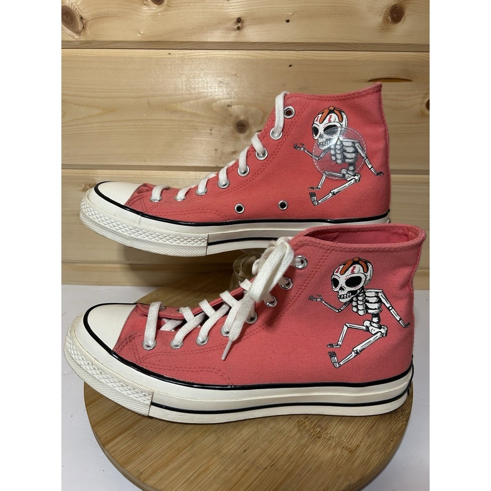 Converse Chuck Taylor 70 Hi 'Dia De Los Muertos' Retro Pink Sneakers Sz 9M/11W